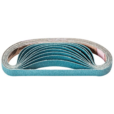 Pferd Tools Coated Belt, Zirc, 3/4"x18", 60 Grit, 3/4" W, 18" L, Coated, Zirconia Alumina, 60 Grit 49743